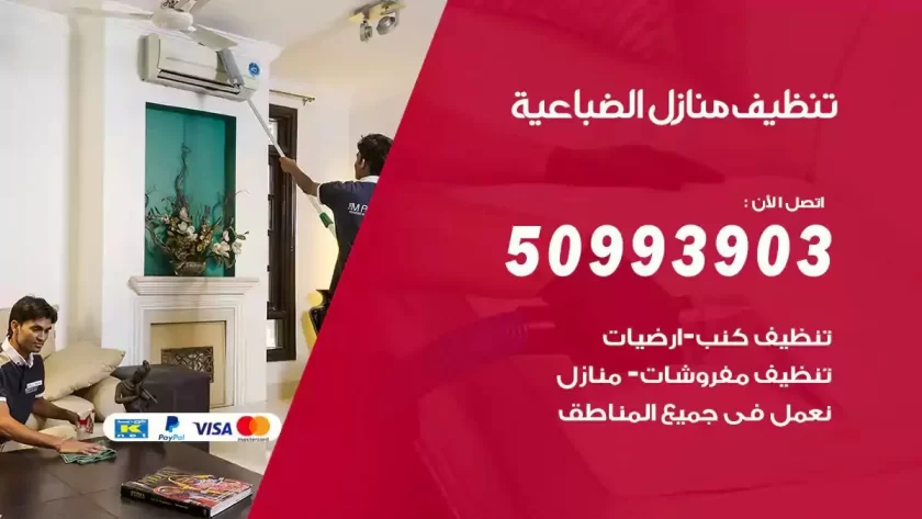 شركات تنظيف شقق وفلل الضباعية