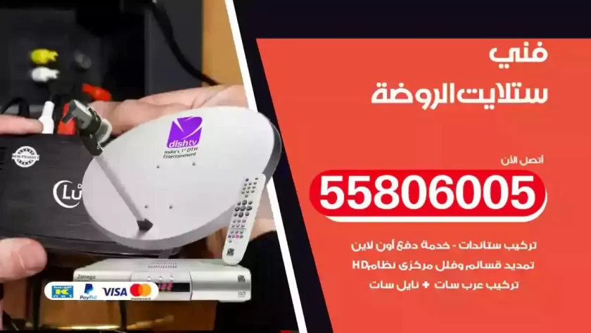 فني تركيب ستلايت الروضة