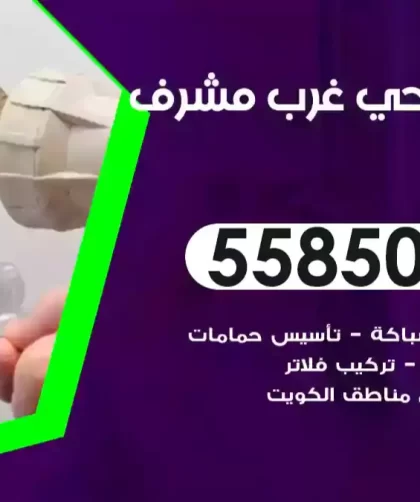 فني صحي غرب مشرف